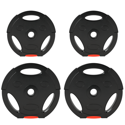 SPORTNOW Olympic Weight Plates Set for Home Gym, 2 x 5kg, 2 x 2.5kg