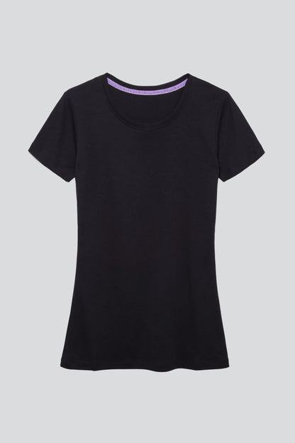 Short Sleeve Crew Neck Cotton Modal Blend T-shirt