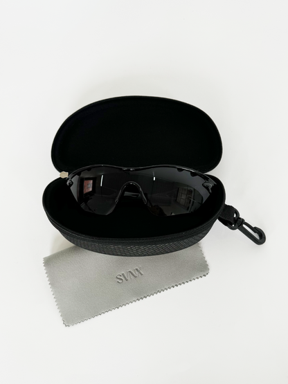 Outdoor Sunglasses in Black with Hard Case