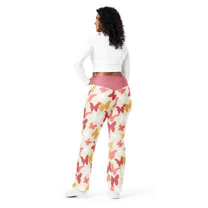 The Gymbum UK 70s Style Butterfly Flare leggings