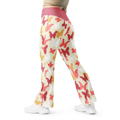 The Gymbum UK 70s Style Butterfly Flare leggings