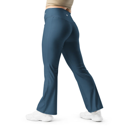 The Gymbum UK Arapawa Blue QuickDry Flare leggings