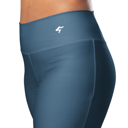 The Gymbum UK Arapawa Blue QuickDry Flare leggings