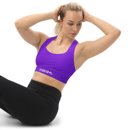 The Gymbum UK Purple QuickDry SupportPro Compression Sports Bra