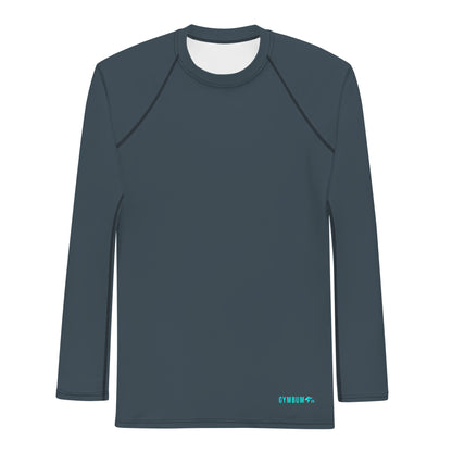 The Gymbum UK Charcoal aqua Men's Performance Rash Guard