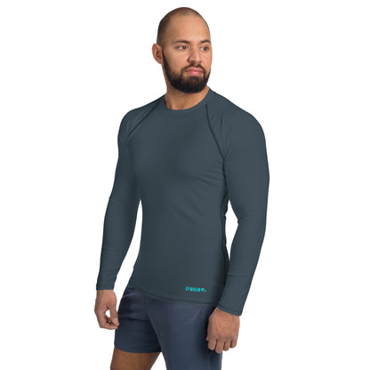 The Gymbum UK Charcoal aqua Men's Performance Rash Guard