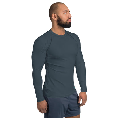 The Gymbum UK Charcoal aqua Men's Performance Rash Guard