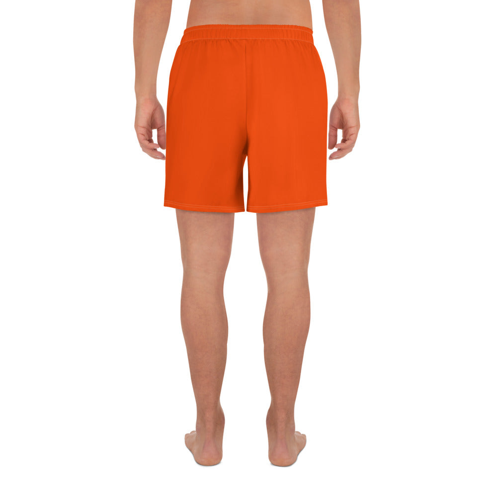 The GymbumUK Men's Orange QuickDry Performance Shorts