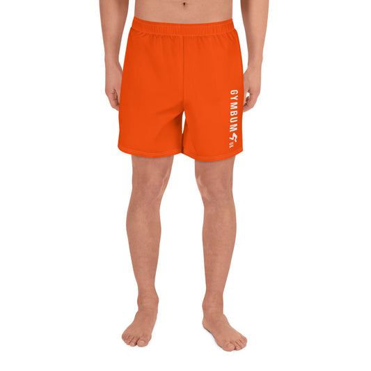 The GymbumUK Men's Orange QuickDry Performance Shorts