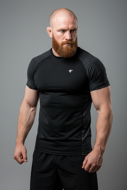 GymBum UK Shadow Check Rash Guard