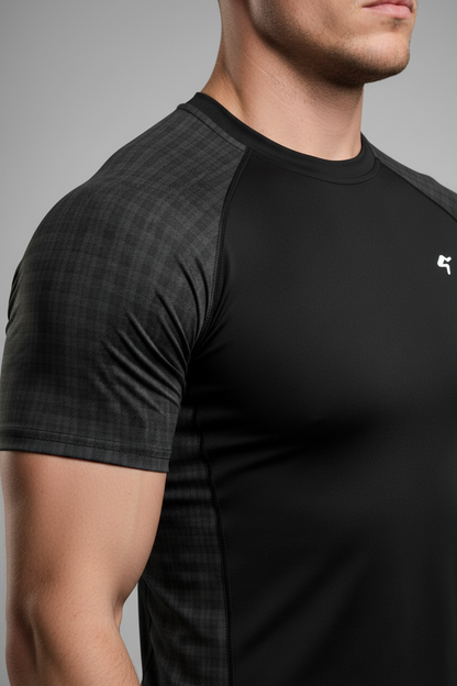 GymBum UK Shadow Check Rash Guard