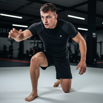 GymBum UK Shadow Check Rash Guard