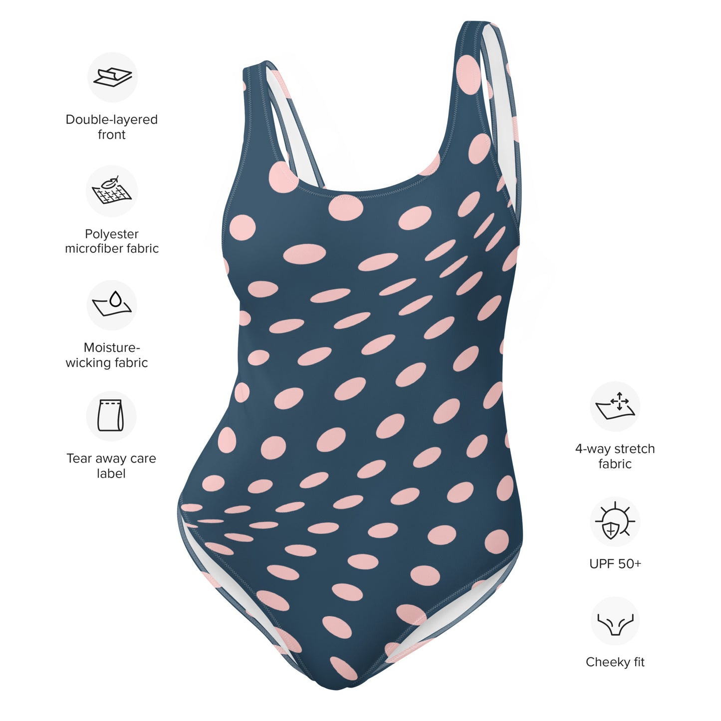 The Gymbum UK Abstract Dots QuickDry One-Piece Swimsuit