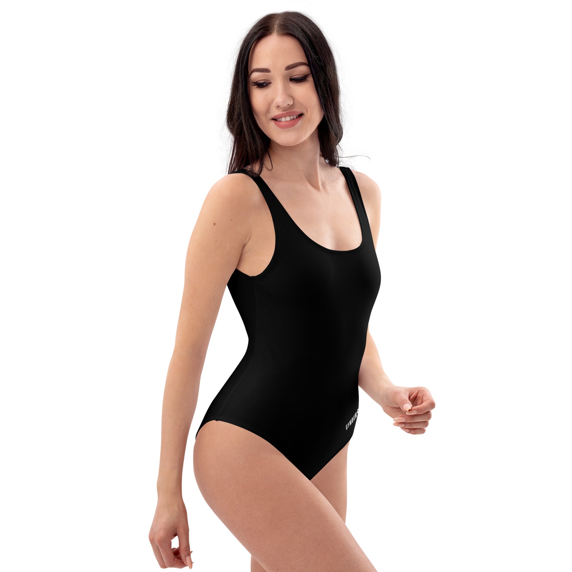 The Gymbum UK Black QuickDry One-Piece Swimsuit