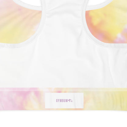 The Gymbum UK QuickDry Tie Dye Padded Sports Bra