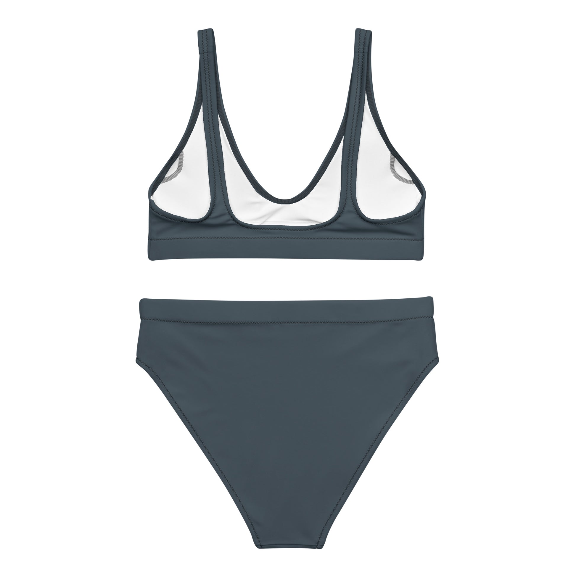 The Gymbum UK Charcoal EcoChic High-Waisted Bikini Set