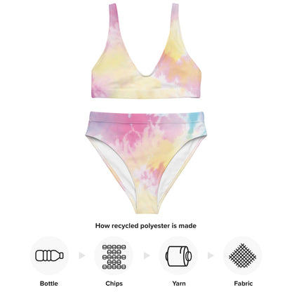 The Gymbumuk Tie Dye high-waisted bikini