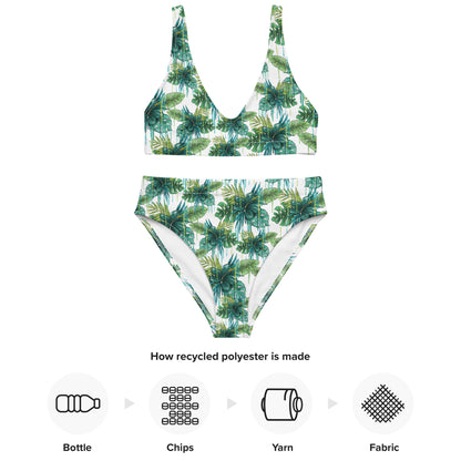 The Gymbum UK Running Flowers high-waisted bikini