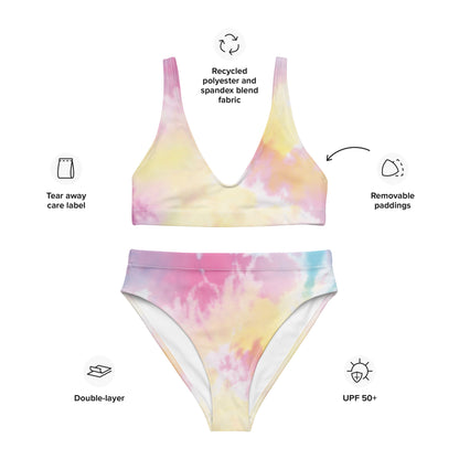 The Gymbumuk Tie Dye high-waisted bikini