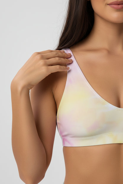 Tie-Dye High-Waist Bikini