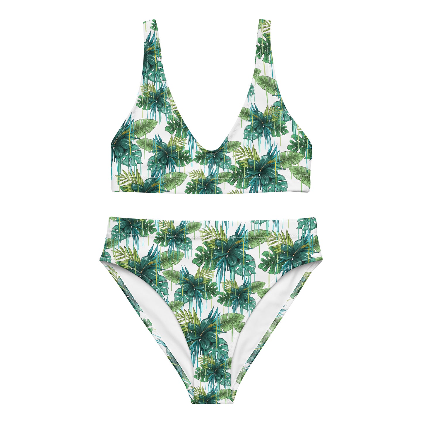 The Gymbum UK Running Flowers high-waisted bikini