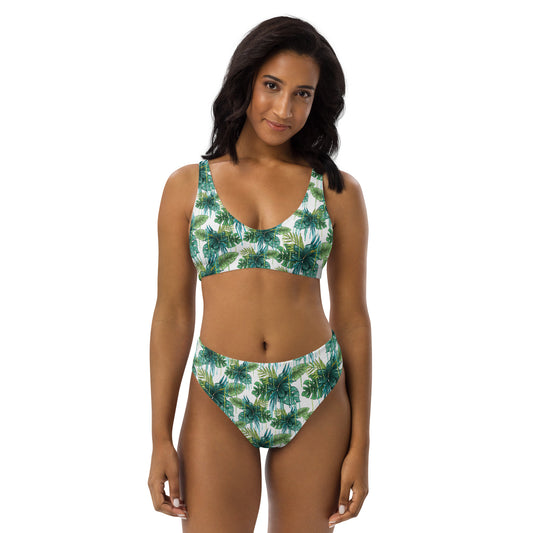 The Gymbum UK Running Flowers high-waisted bikini