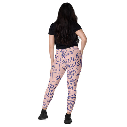 The GymBum UK QuickDry Girl Power Leggings with Pockets