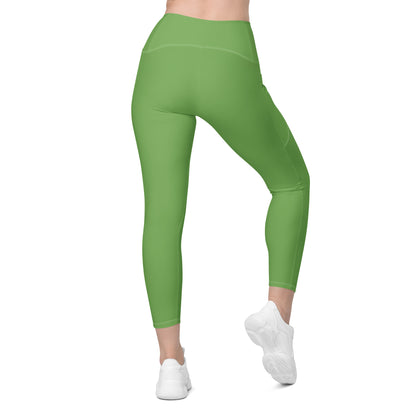 GymBumUK Green Leggings with pockets