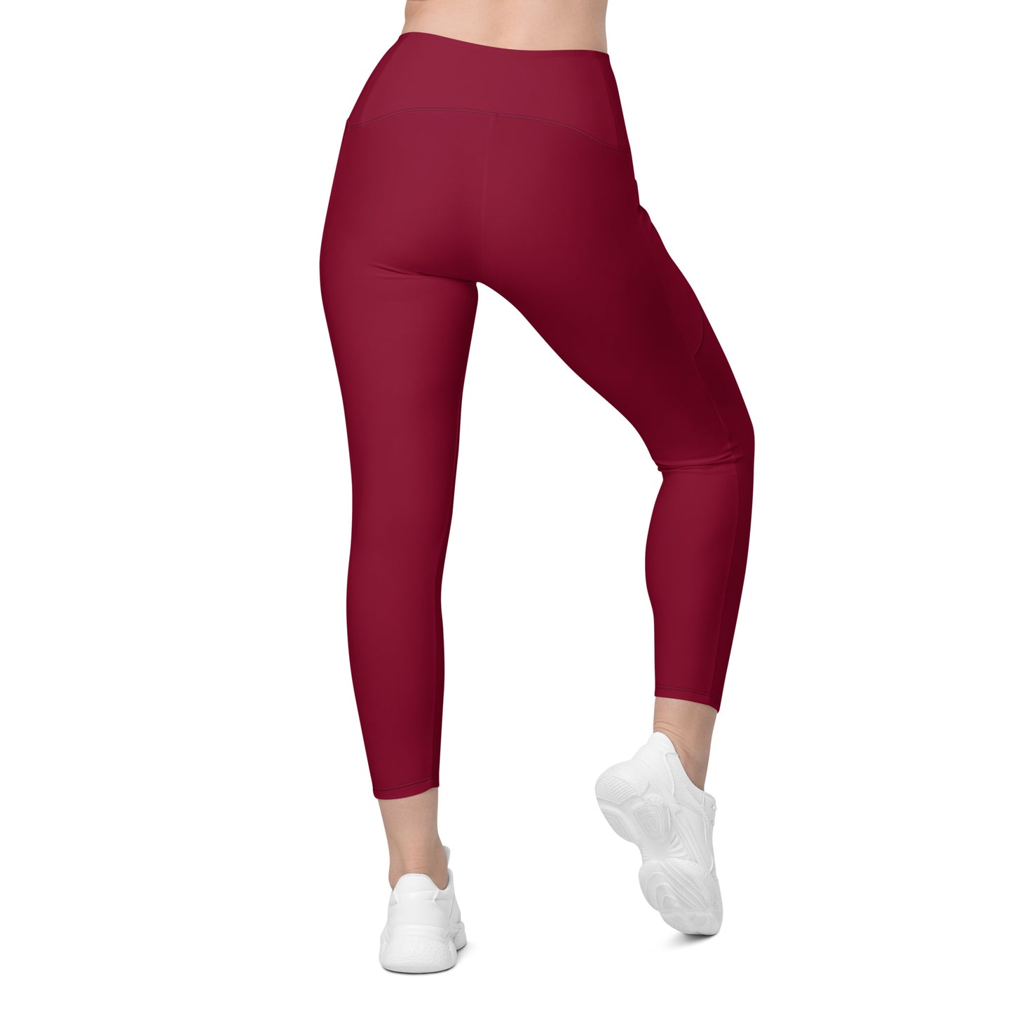 GymBumUK Burgundy Leggings with pockets