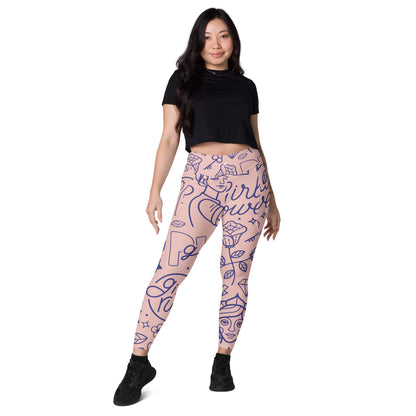 The GymBum UK QuickDry Girl Power Leggings with Pockets