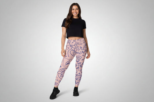 GymBumUK Girl Power Pocket Leggings