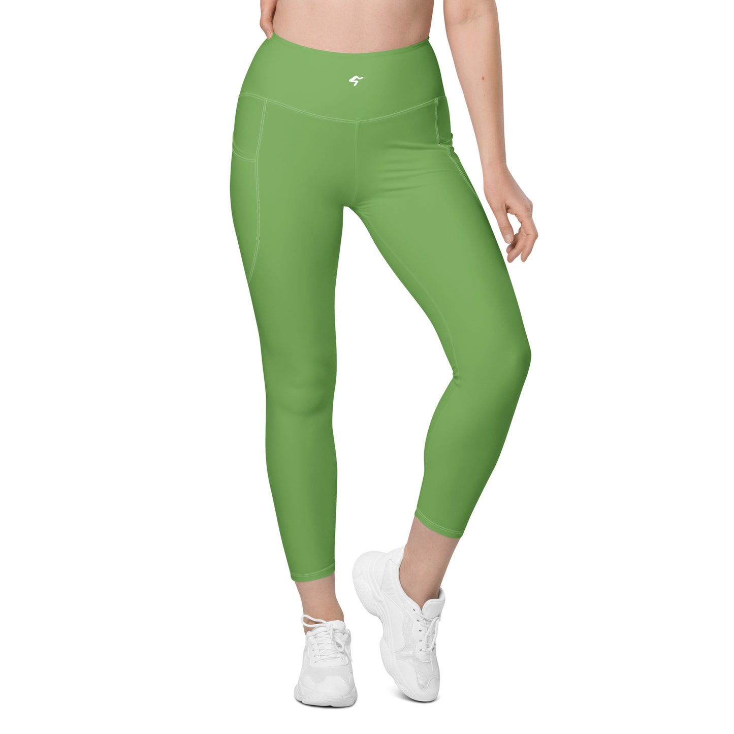 GymBumUK Green Leggings with pockets