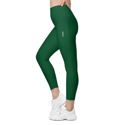 GymBumUK Forest Green Leggings with Pockets