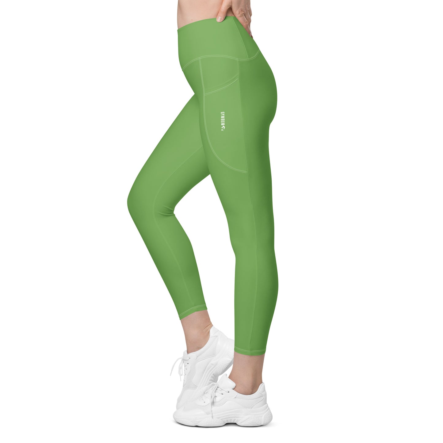 GymBumUK Green Leggings with pockets