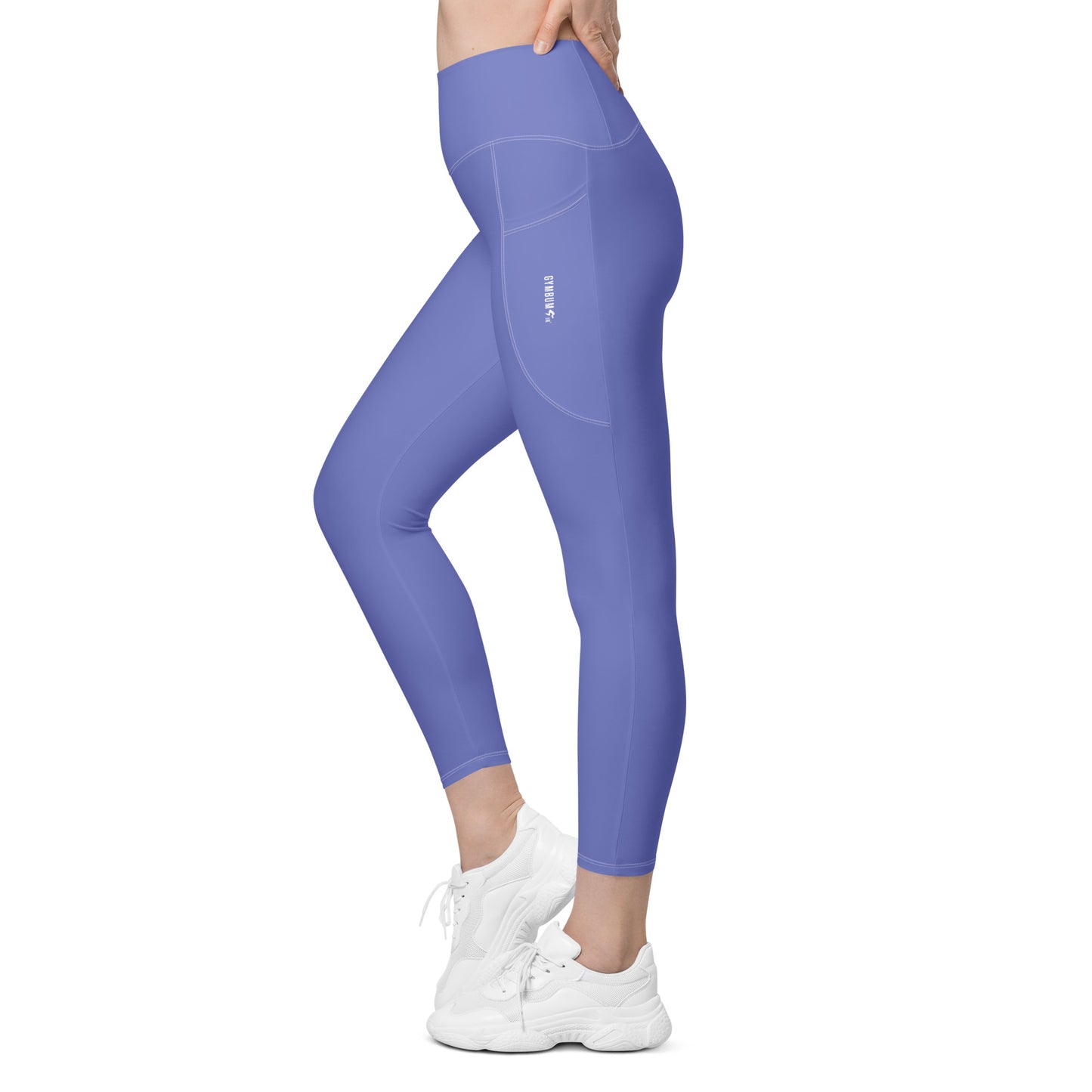 GymBumUK Medium Slate Blue Leggings with pockets