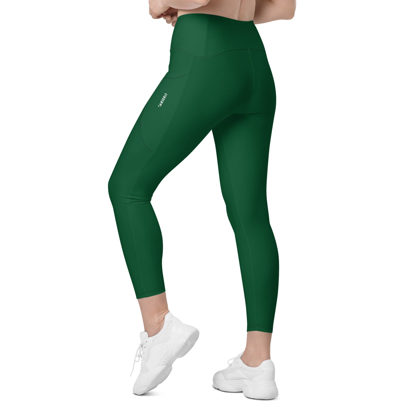 GymBumUK Forest Green Leggings with Pockets