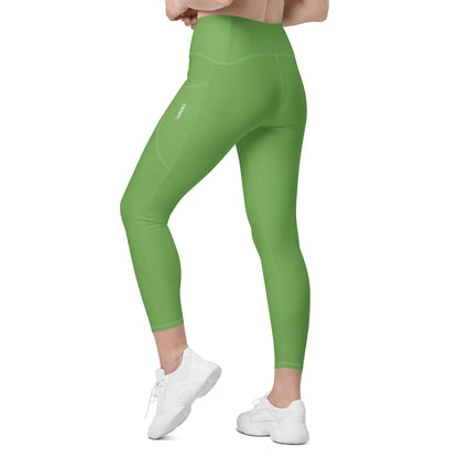 GymBumUK Green Leggings with pockets