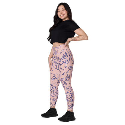 The GymBum UK QuickDry Girl Power Leggings with Pockets