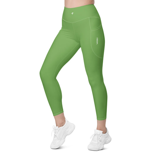 GymBumUK Green Leggings with pockets