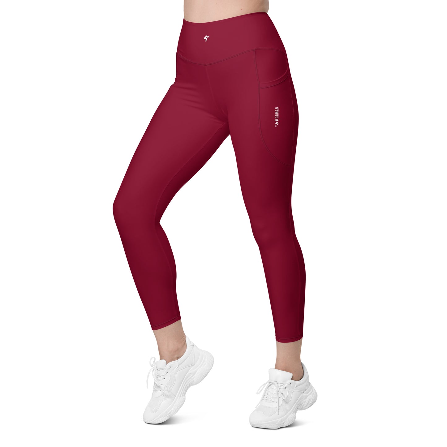 GymBumUK Burgundy Leggings with pockets