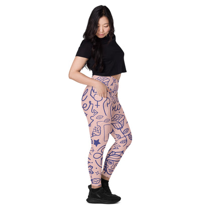 The GymBum UK QuickDry Girl Power Leggings with Pockets