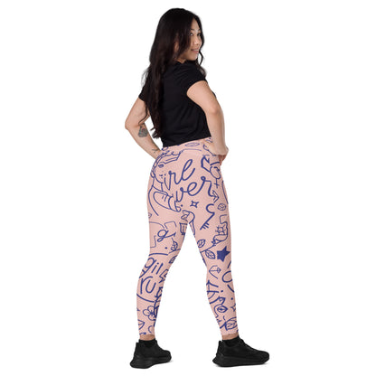 The GymBum UK QuickDry Girl Power Leggings with Pockets