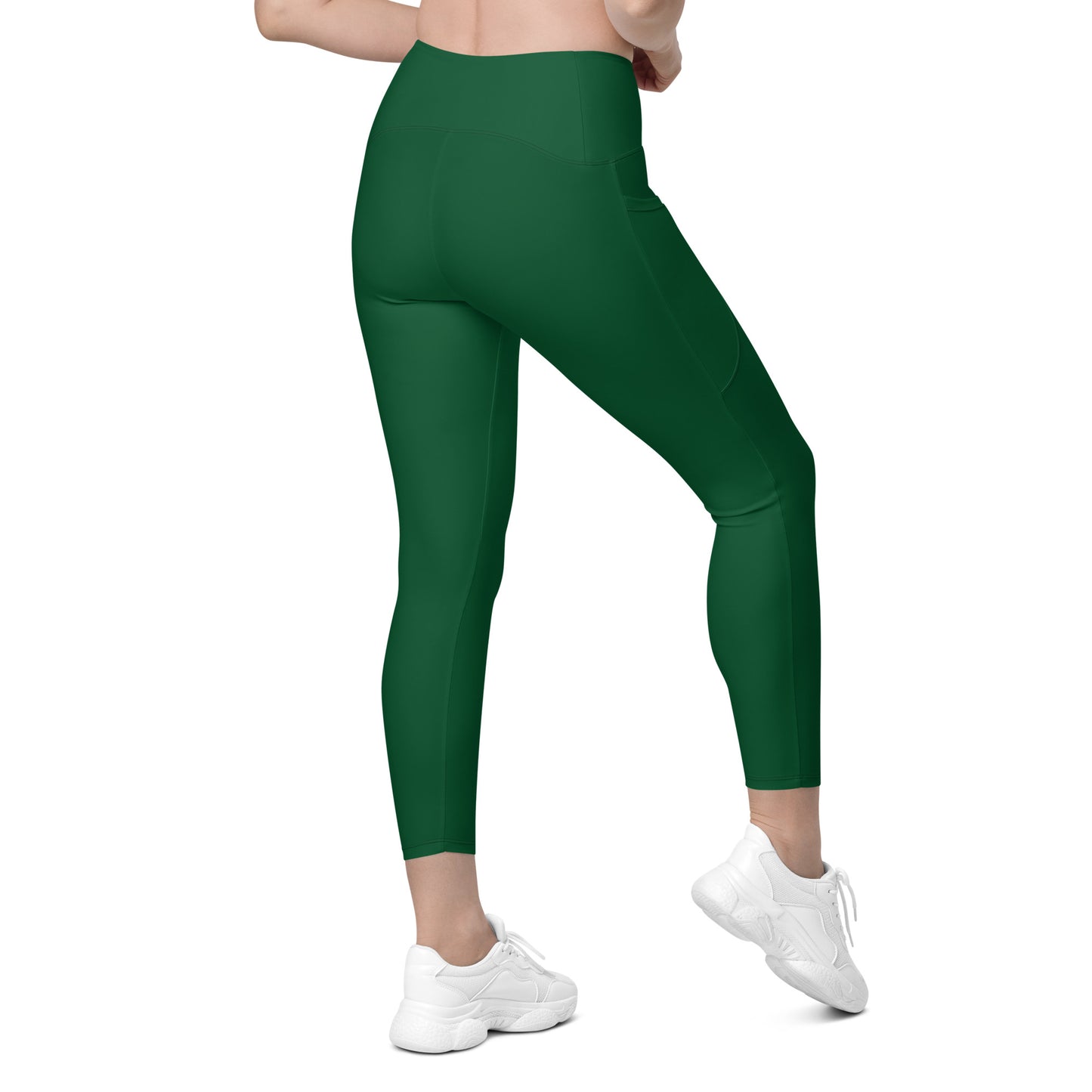 GymBumUK Forest Green Leggings with Pockets