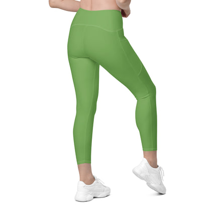 GymBumUK Green Leggings with pockets