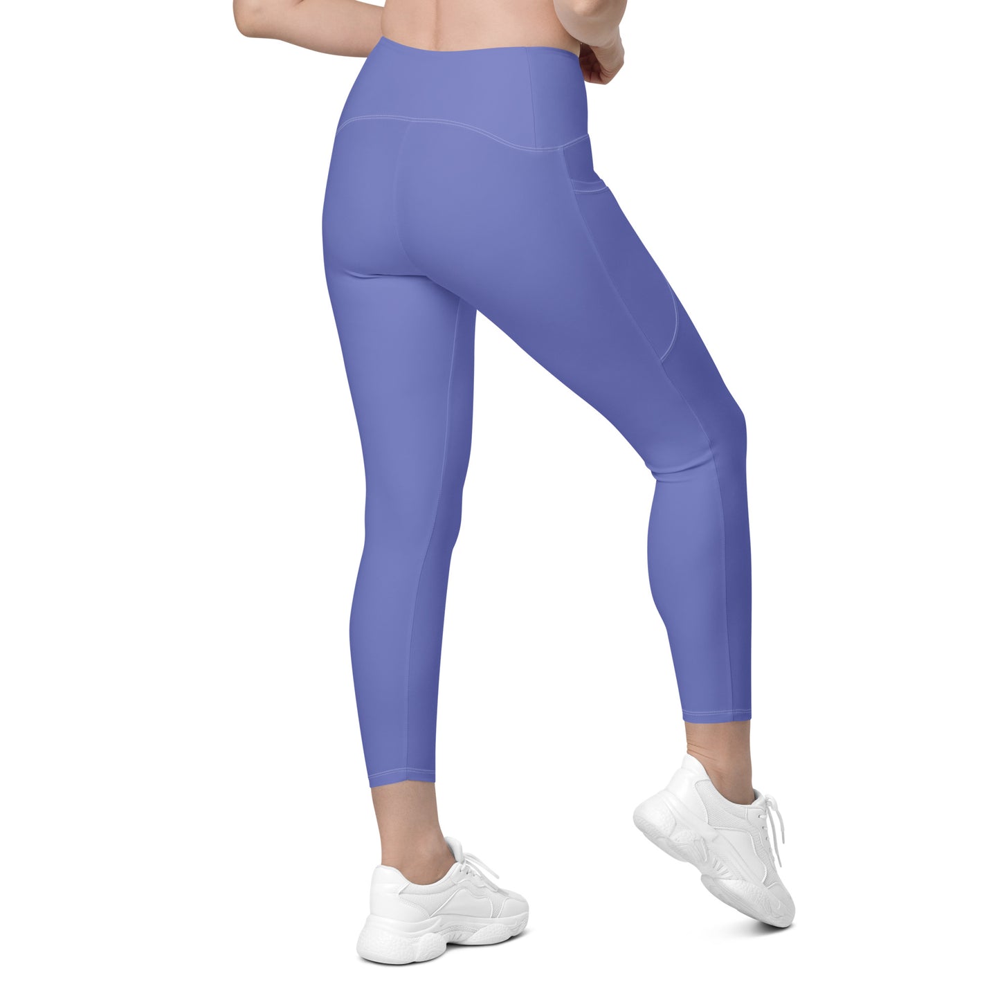 GymBumUK Medium Slate Blue Leggings with pockets