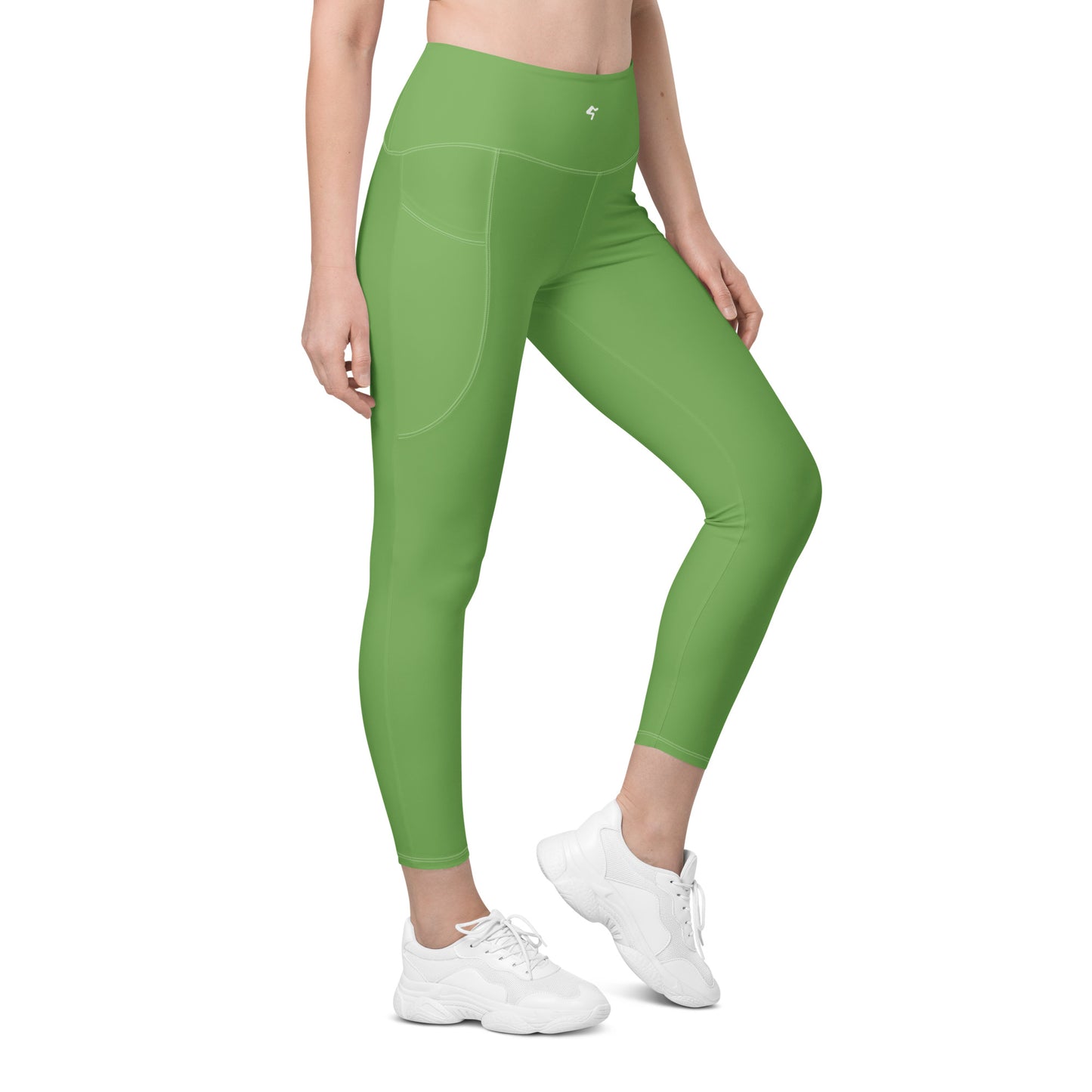 GymBumUK Green Leggings with pockets