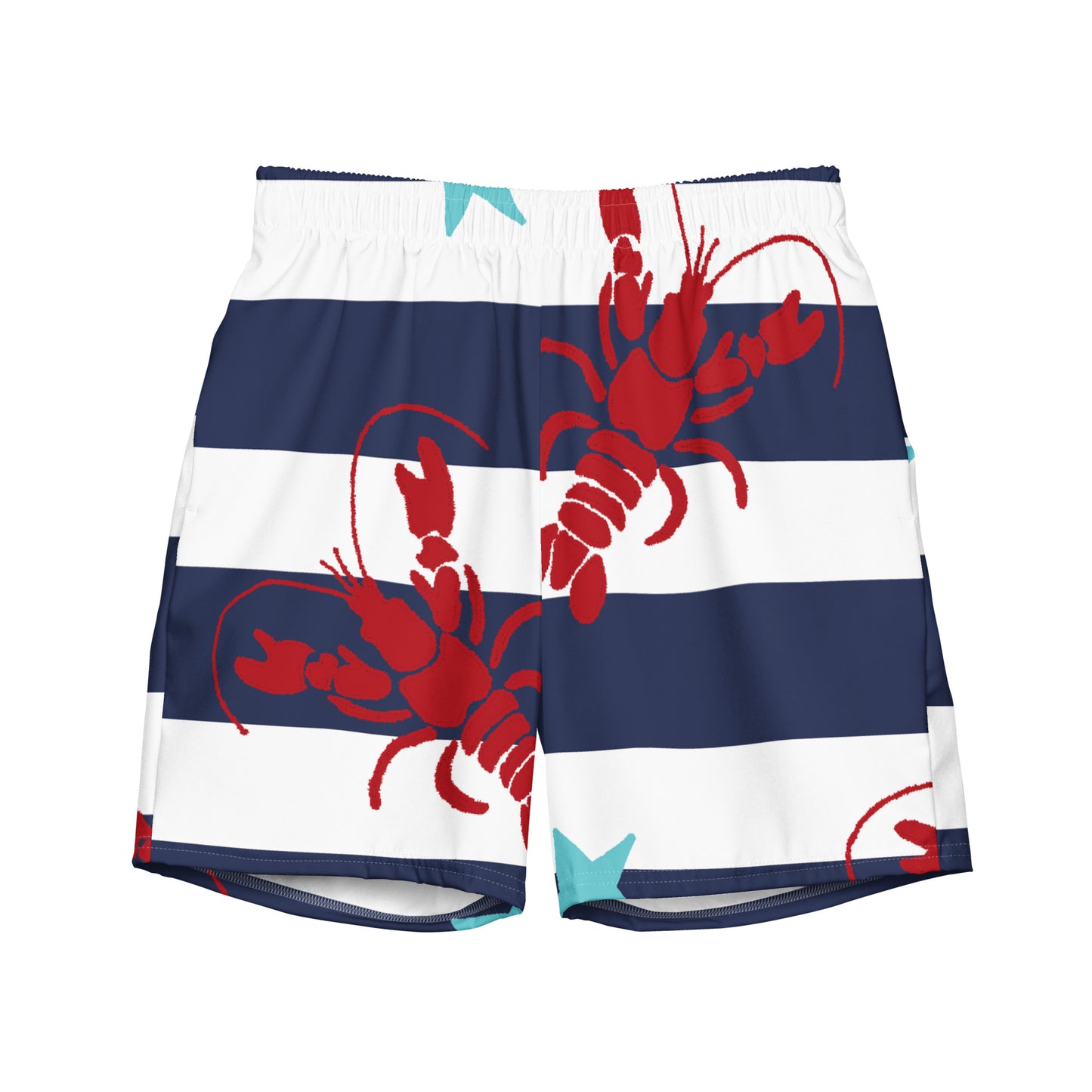 The Gymbum UK Navy Stripe Men's Swim Shorts