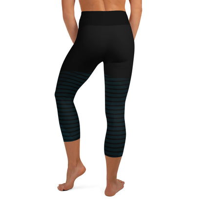 The Gymbum UK Blue Horizon QuickDry Yoga Capri Leggings