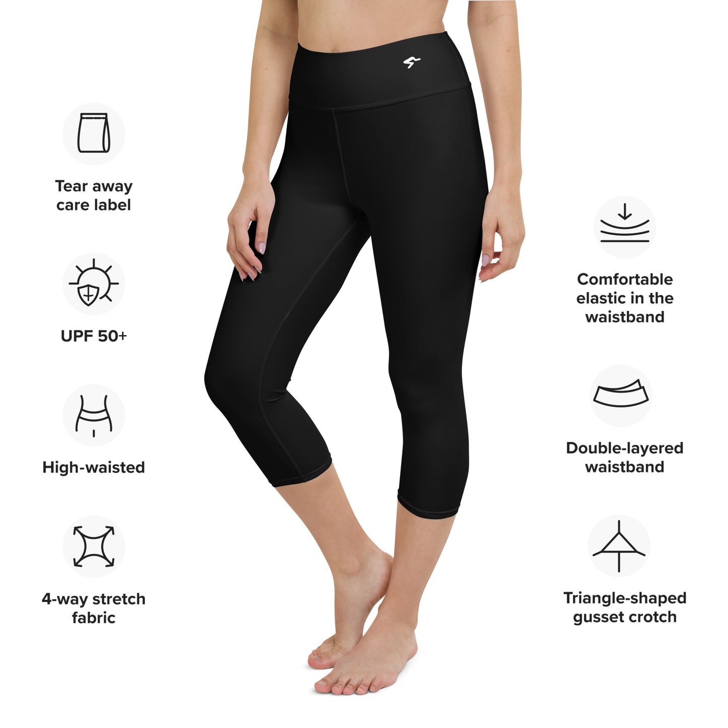 The Gymbum UK Blackout Performance QuickDry Yoga Capri Leggings