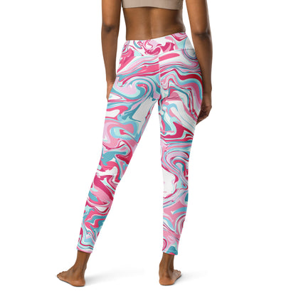 The GymbumUK Paint Spill Performance Yoga Leggings